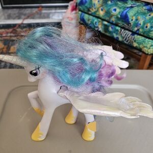 Hasbro My Little Pony MLP Princess Celestia 9" Toy Light Up Wings Talks 2011 BC